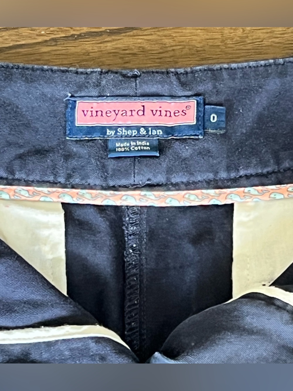 Vineyard Vines Classic Navy Cotton Blend Mini Skirt - 0 - Picture 3 of 8